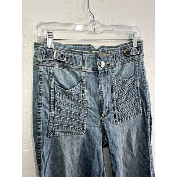 Radcliffe London flare high rise jeans womens 30 y2k retro 90s kawaii flared - Picture 2 of 10